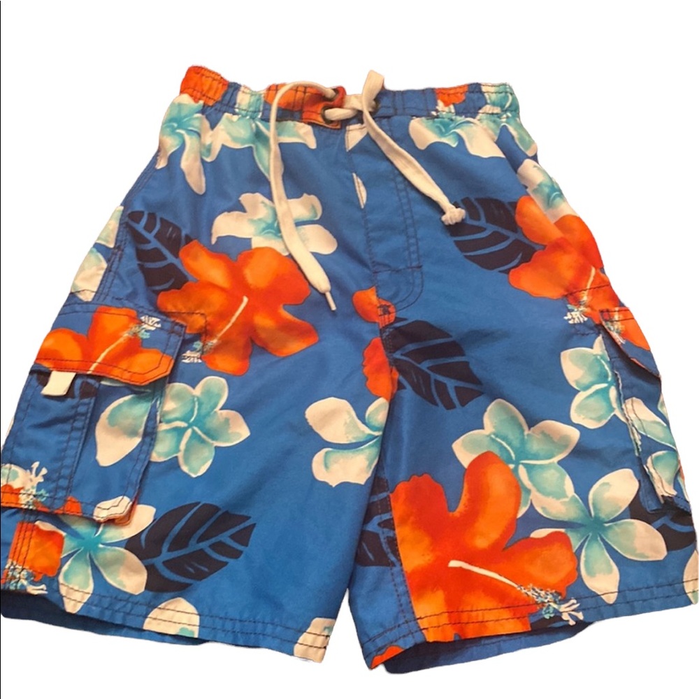 Kanu Boys’ Tropical Print Swim Trunks